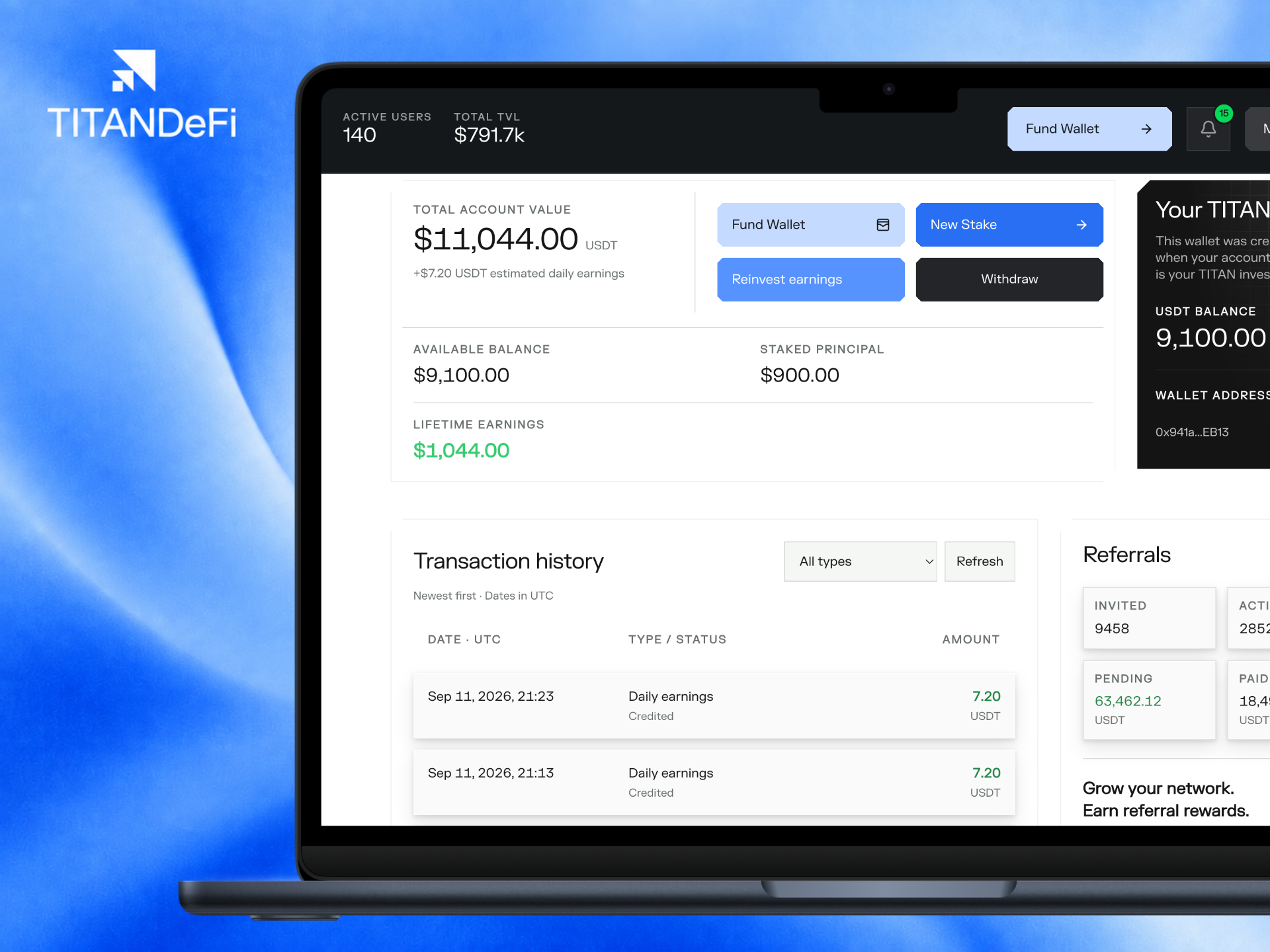 Investor Dashboard Redesign